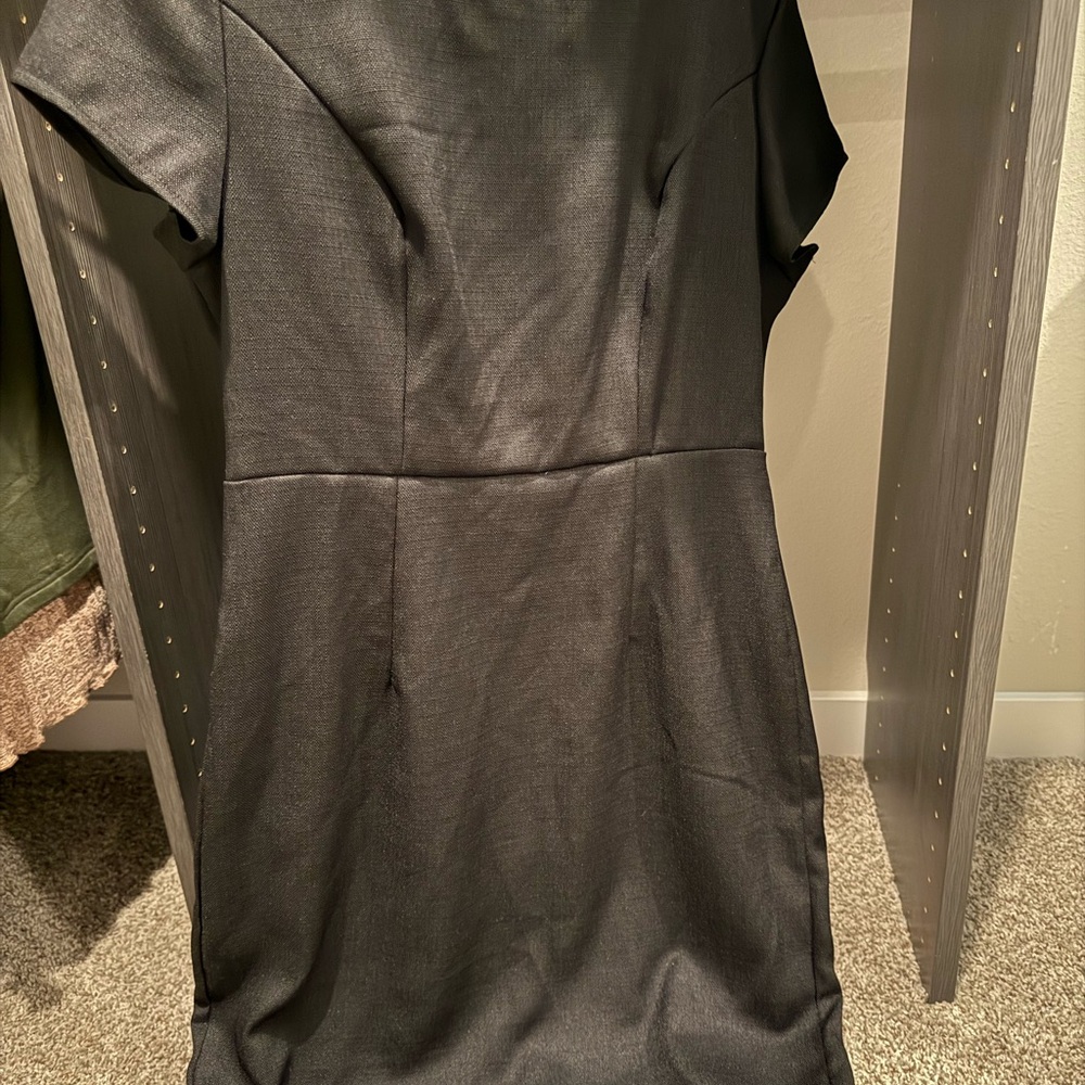 SHEIN Charcoal Midi Dress
